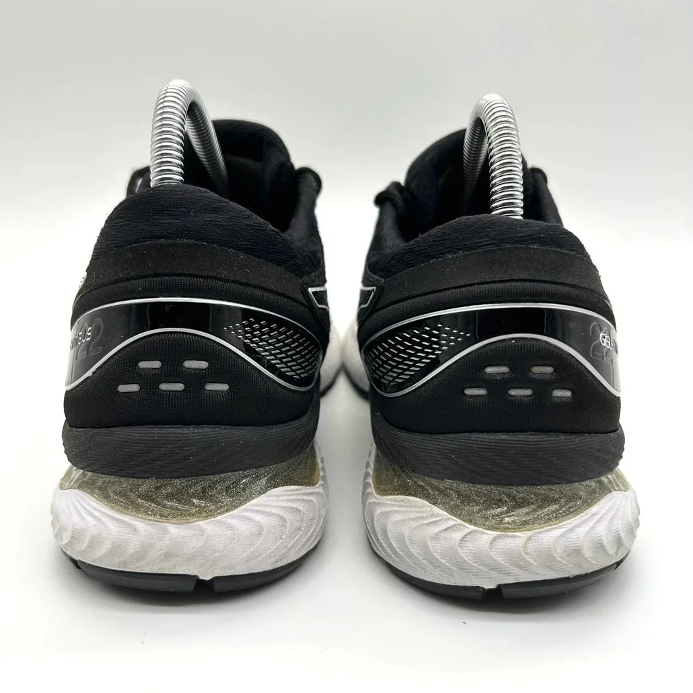 ASICS Gel-Nimbus 22 Shoes Womens 9 Wide Black White‎ Running Sneakers 1012A586